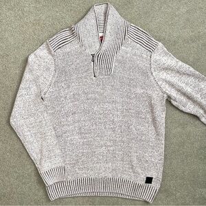 Knit Sweater with Shawl Collar